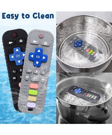 Silicone Remote Teething Toy for Baby | Remote Control Teether 3-12 Months | Black Remote - Buy Online on GoSupps.com