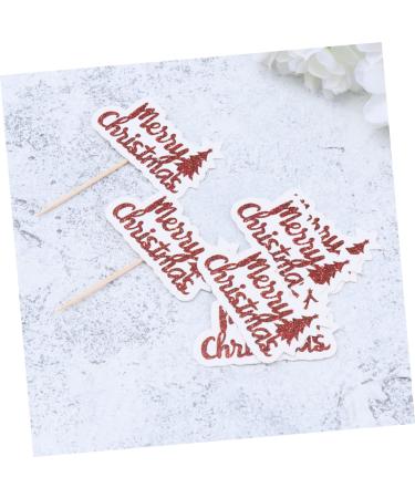 ABOOFAN 32 Pcs Christmas Cupcake Picks - Holiday Cake Toppers for Christmas Party Decoration - Buy Online on GoSupps.com