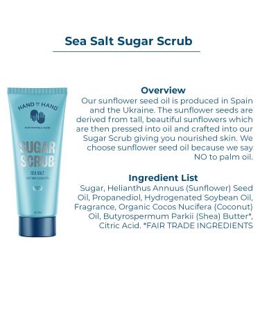 Hand in Hand Body Wash Body Lotion Liquid Hand Soap and Sugar Scrub Combo Pack Sweet Mint & Eucalyptus Sea Salt Scent Sea Salt Combo - Buy Online on GoSupps.com