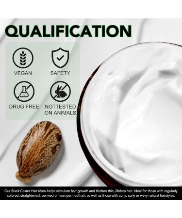 Black Castor Oil Hair Mask - Deep Conditioner for Dry Damaged Hair | Nourish & Repair All Hair Types | 10 Fl Oz - Buy Online on GoSupps.com