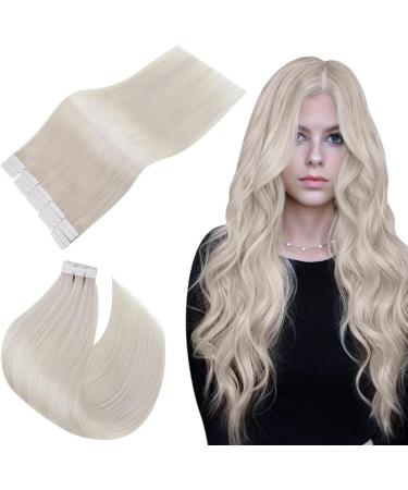 Easyouth 22 Inch White Blonde Tape in Human Hair Extensions - 20Pcs 50g #1000 - Buy Online on GoSupps.com