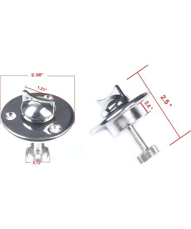 Stainless Steel MX Garboard Drain Plug for Marine Boats - Fits 1.21 Hole - Includes Screws - Buy Online on GoSupps.com