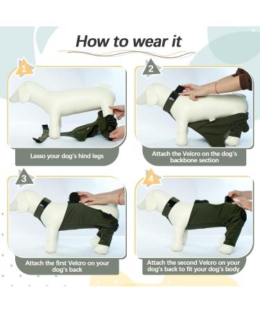 Kuoser Dog Recovery Suit for Male Dogs | Anti-Licking & E-Collar Alternative | Post-Op Body Suit for Dog Castration & Healing - Buy Online on GoSupps.com