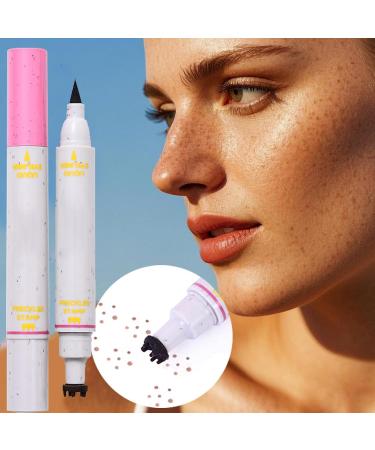 Freckles Pen Makeup Dot Pen Waterproof 2 in 1 Fake Freckle Stamp and Eyeliner Skin Friendly and LongLasting Natural Look Ideal for Face Beauty Women Social Gathering - Buy Online on GoSupps.com