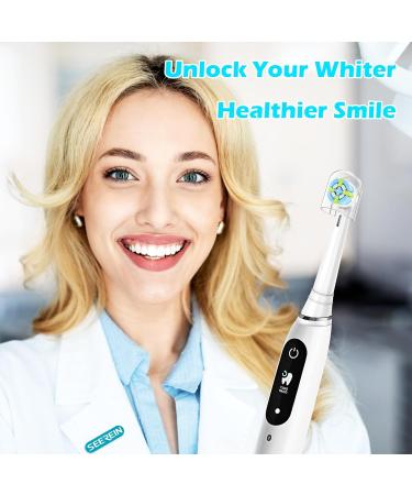 Toothbrush Heads Compatible with Braun Oral-B iO | 6 Pack Replacement Heads for Oral-B IO 3-10 Series | Soft Black/White - Buy Online on GoSupps.com