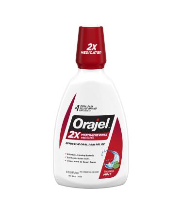 Orajel Soothing Toothache Rinse  Mint  16 Fl.Oz