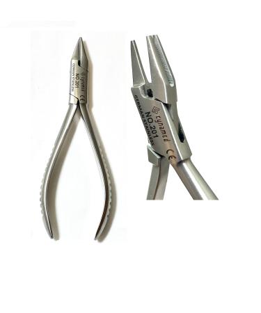 Premium German Stainless Orthodontic Aderer Plier 3 Prong Dental Wire Bending Plier Priple Beak Lab