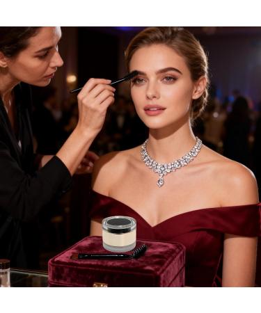 Brow Gel PomadeLong Lasting Eyebrow Cream Makeup Brow Pomade with Brush for Home Sports Rain Daily Commuting Party Dating Travel Soot Black - Buy Online on GoSupps.com
