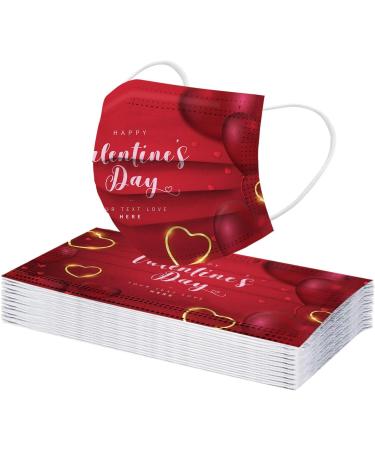 10PCS Valentine's Day Holiday Disposable Face_Mask Valentine's Gift for Lover Wife Honey - Buy Online on GoSupps.com