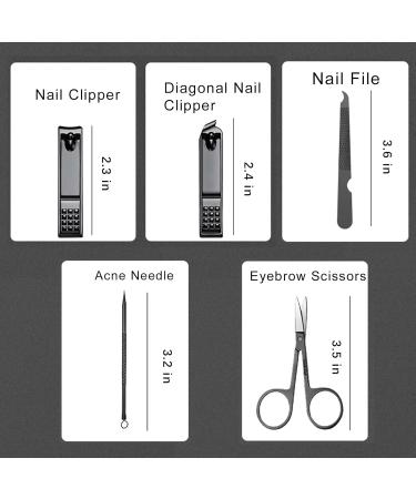 10-Piece Manicure Kit for Men & Women - Nail Clippers Toenail Clippers & Nail File - Premium Manicure Tools for Perfect Nails - Buy Online on GoSupps.com