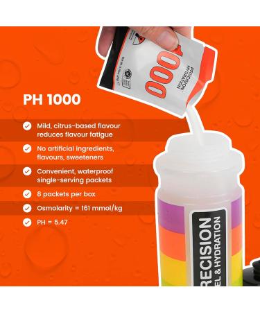 Precision Hydration Electrolyte Drink Mix | All Natural Multi Strength Powders | Individual Waterproof Servings | Gluten & Dairy Free | Orange Packet Pack of 8 - Buy Online on GoSupps.com