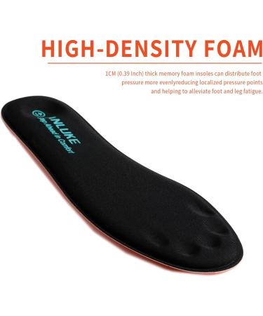 Memory Foam Insoles for Comfortable Work Boots Running & Hiking Shoes - Men & Women Replacement Cushions (Black 8-8.5W/6-6.5M - Buy Online on GoSupps.com