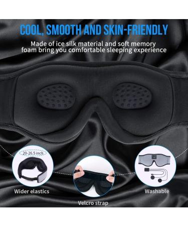 Musicozy Bluetooth Sleep Mask 3D Headphones with Microphone - 14Hrs Playing Time - Grey - Buy Online on GoSupps.com