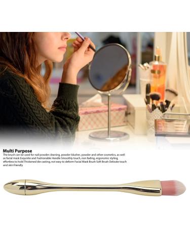 Soft Kabuki Cleaner Brush for Nail Dust & Makeup with Exquisite Handle Strong Powder Grip Soft Fiber Bristles Fine Made for Blush & Powder (Champagne Gold) - Buy Online on GoSupps.com