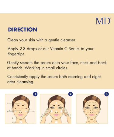 MD Factor Face Serum - Anti-Aging Vitamin C Serum for Face & Body | Reduces Fine Lines Wrinkles Dark Spots & Boosts Collagen - Buy Online on GoSupps.com