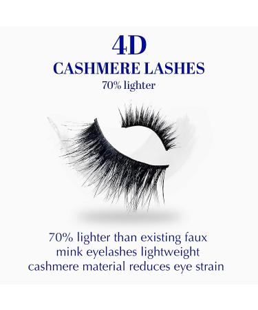 AWAKIIN 4D Premium Cashmere Natural False Lashes - Self Adhesive Reusable Fake Eyelashes for Natural & Volume Look (Royal) - Buy Online on GoSupps.com