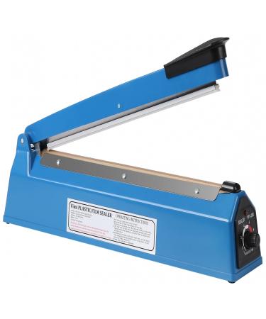 Impulse Heat Sealer Manual Bags Sealer Heat Sealing Machine 8 Inch Impulse Sealer Machine for Plastic Bags PE PP Bags with Extra Replace Element Grip 8"