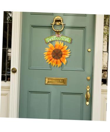 Ciieeo Style Door Art Decor Home Pendant Artistic Pastoral Decorative Porch in Sign Front For Sunflower - Buy Online on GoSupps.com