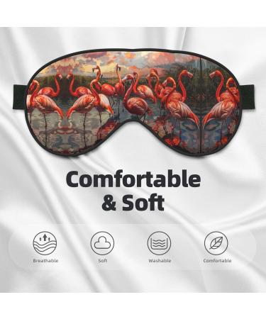 Flamingo Sleep Mask - Adjustable Breathable & Fashionable Eye Mask for Ultimate Comfort | Shop Internationally - Buy Online on GoSupps.com