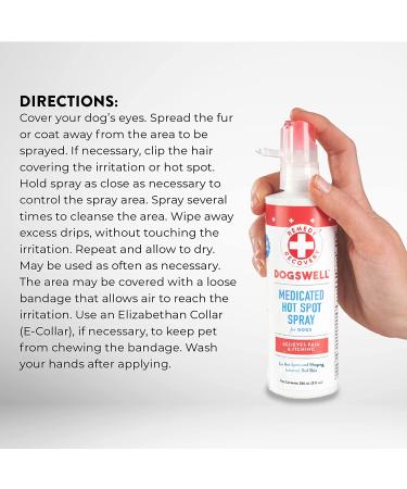 Remedy + Recovery Medicated Hot Spot Spray for Dogs 4oz | Soothing Relief for Skin Irritations - Buy Online on GoSupps.com