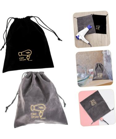 DRESSOOS 4 Pcs Hair Dryer Bag Portable Blow Dryer Hair Dryer Travel Bag Hair Dryer Drawstring Bags Flannel - Buy Online on GoSupps.com