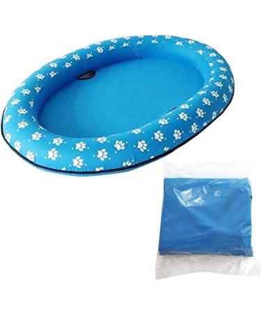 Dog Pool Float Dog Pool Float Inflatable Raft Float Swimming Pool Floating Row Bed Inflatable Beach Toy for Dog Cat Swimming Pool Water Toy Blue - Buy Online on GoSupps.com