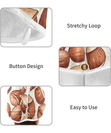 Chinese Chestnut Hair Towel 2 Pack - Super Absorbent Quick Dry Hair Turbans for Women & Girls | Perfect Hair Drying Solution - Buy Online on GoSupps.com