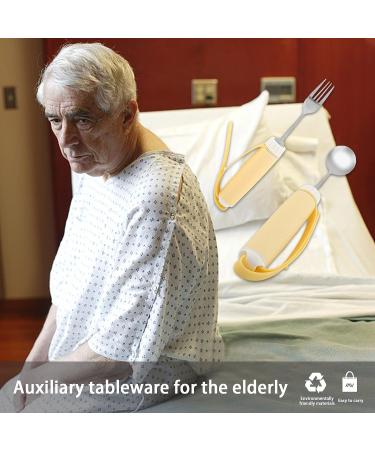 Easy Grip Spoon for Elderly & Disabled - Stainless Steel Adaptive Eating Tableware - Buy Online on GoSupps.com