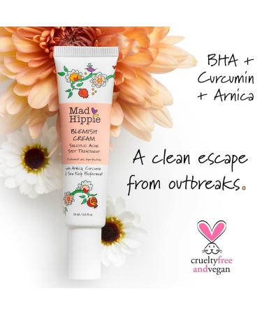 Mad Hippie Blemish Cream - Salicylic Acid Acne Spot Treatment with Turmeric/Arnica/Calendula - 1.02 Fl Oz - Buy Online on GoSupps.com