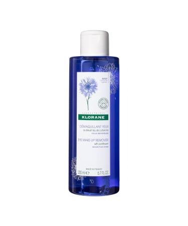 Klorane - Eye Makeup Remover With Organically Farmed Cornflower - For Sensitive Skin - Free of Oil, -Fragrance, & Sulfates - 6.7 fl. oz.