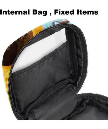 Portable Honeybees Sanitary Napkin Storage Bag | Eco-Friendly Menstrual Cup Carrier for Women & Teens - Buy Online on GoSupps.com