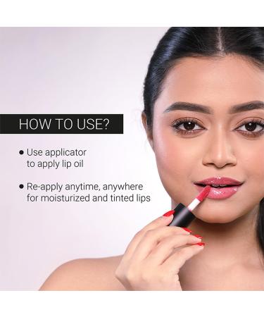 Iba Must Have High Shine Lip Oil with Vitamin C for Making Lips Brighter and Pinker Long-Lasting Nourishment and Hydration Soft and Natural Lips Shade - 01 Raspberry Twist (2.6 ml) - Buy Online on GoSupps.com