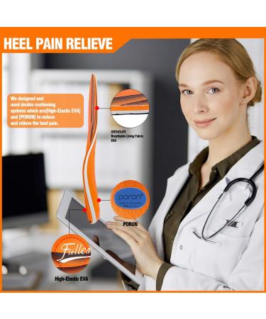 Plantar Fasciitis Relief Insoles - Arch Support Orthotics for Flat Feet & Foot Pain | Metatarsalgia Shoe Inserts for Men & Women - Buy Online on GoSupps.com