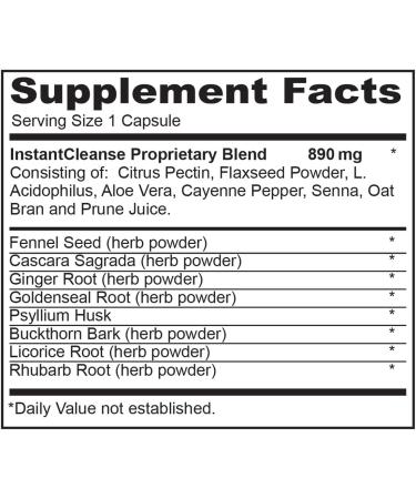 Instant Cleanse - Triple Strength Activated Colon Cleanse for Optimal Colon Health - Buy Online on GoSupps.com