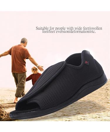 KXSM Women's Diabetic Slippers - Wide Comfort Orthopedic Shoes for Swollen Feet - Anti-Slip Breathable Open Toe Sandals - Gray, Size 39 - Buy Online on GoSupps.com