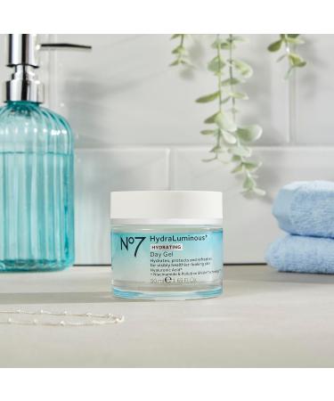 No7 HydraLuminous+ Hydrating Day Gel Moisturizer - Hyaluronic Acid and Vitamin B3 Niacinamide Face Moisturizer to Hydrate Protect & Refresh Skin - Supports Skin Barrier Repair (1.69 Fl Oz) - Buy Online on GoSupps.com
