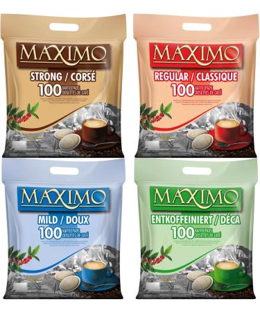 MAXIMO Decaffeinated | 7x100 SENSEO compatible coffee pods | Individually packaged for better conservation and impeccable hygiene - Buy Online on GoSupps.com