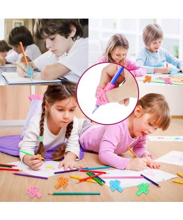 6 Ergonomic Pencil Handles for Children | Manuscript Pen Holders for Toddlers & Preschoolers | Improve Handwriting & Writing Skills - Buy Online on GoSupps.com