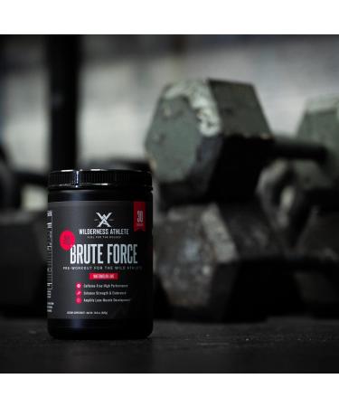Wilderness Athlete Brute Force - Caffeine Free Pre-Workout Powder Mix | Natural Stim-Free Energy | 30 Servings - Watermelon Lime Flavor - Shop Internationally - Buy Online on GoSupps.com