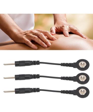 20 Pieces Snap Electrode Cable for TENS Device - 5cm Black Electrode Wires - High-Quality International Shipping - Buy Online on GoSupps.com