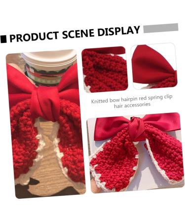 minkissy 1pc Hairpin Xmas Bowknot Hair Clips Cute Bow Hair Clips Women Hair Clips Girl Bow Hair Clips Xmas Bow Hair Clips Bows Hair Clip Red Bow Hair Clip Big Bow Headgear Child Fabric - Buy Online on GoSupps.com