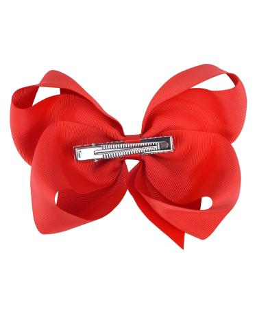 Whaler Hair Loop Clips - 15.2 cm Red Fashionable Hair Accessories for Girls Women & Toddlers - 2 Pack - Buy Online on GoSupps.com