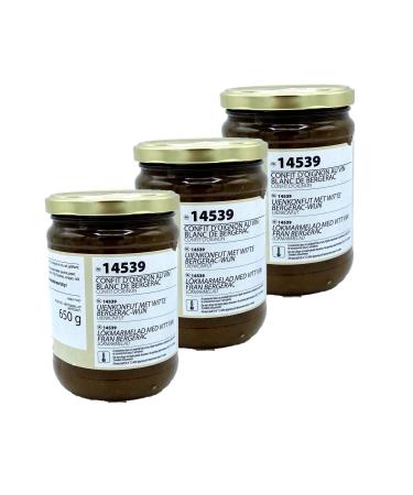 Pack of 3 x Onion Confit in Bergerac White Wine - Maison des Gourmets - 650g jar