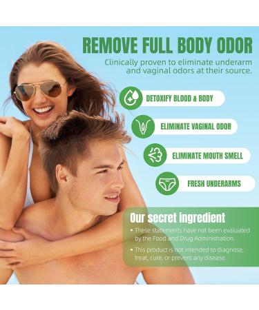 Newpie Chlorophyll Body Deodorizing Supplement Internal Odor Control Pills for Men & Women Chlorophyll Capsules for Detox Skin Breath and Gut Health with Chlorophylls Complex Vitamins (1) - Buy Online on GoSupps.com