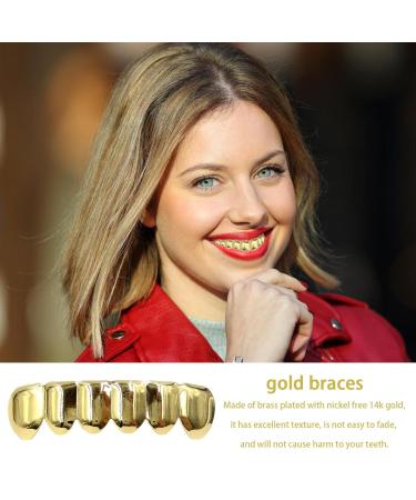 Buy GHIRTING HIP HOP Gilded Grillz Teeth - Gold-Plated Hip Hop Tooth Clips for Cosplay & Parties - Buy Online on GoSupps.com