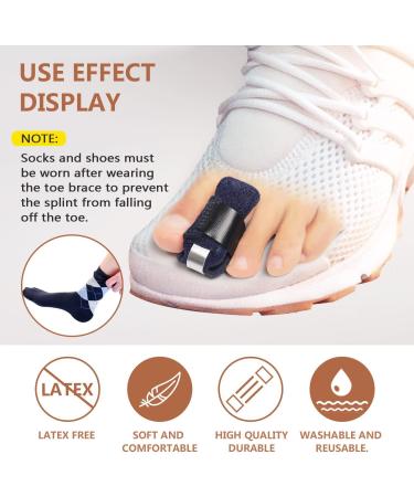 Adjustable Toe Splint Straightener - 1 Pair for Toe Pain Relief - Buy Online on GoSupps.com