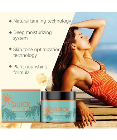  G n rique Tanning Cream Natural Moisturizer -Tanning Lotion Safe Sunless Tanner Formula Long-Lasting Hydration Oil Creams 50g Tan Enhancer for Outdoor Beach Sunbeds and Daily Glow - Buy Online on GoSupps.com