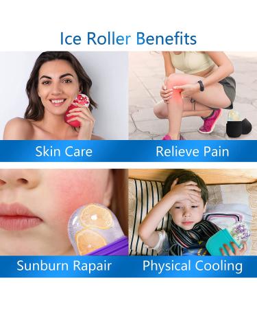 Silicone Ice Roller for Face - Mini Beauty Ice Roller Reusable Face Ice Holder in Multi Colors - Buy Online on GoSupps.com