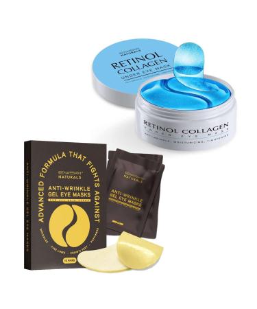 Enaskin Naturals Under Eye Patches for Puffy Eyes And Dark Circles Treatment 24K Gold Dark Eye Circle Remover/Under Eye Treatment For Women and Men Reduce Wrinkles Under Eye Bags