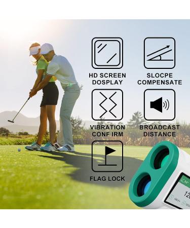 WIBENTL 1200 Yards Golf Range Finder with 6X Magnification - High-Precision Slope Angle, Flag Pole Locking, Pulse Vibration - USB Charging Rangefinder for Golfing - Fast Focus - Buy Online on GoSupps.com
